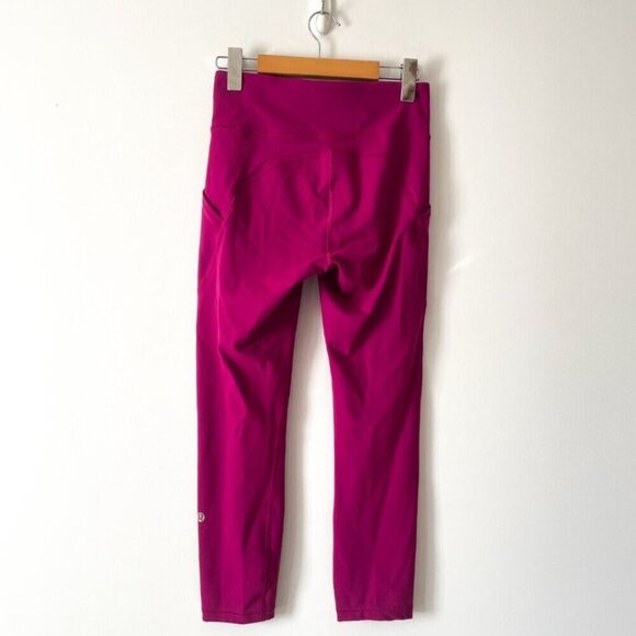 Lululemon Invigorate High-Rise Tight Legging w Pockets Magenta Purple Size 6 - Picture 6 of 9